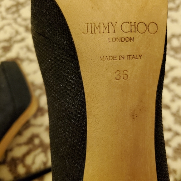 Jimmy Choo Peep Toe Platform Heels - Picture 10 of 12